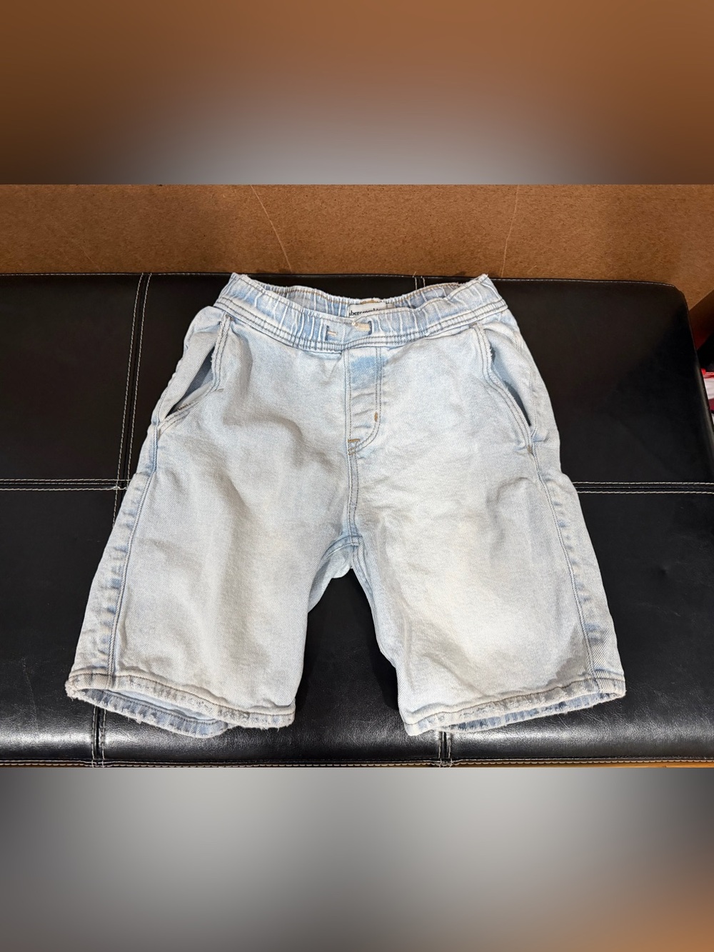 Abercrombie & Fitch Light Blue Kids Denim Jeans Shorts 11/12